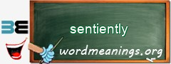 WordMeaning blackboard for sentiently